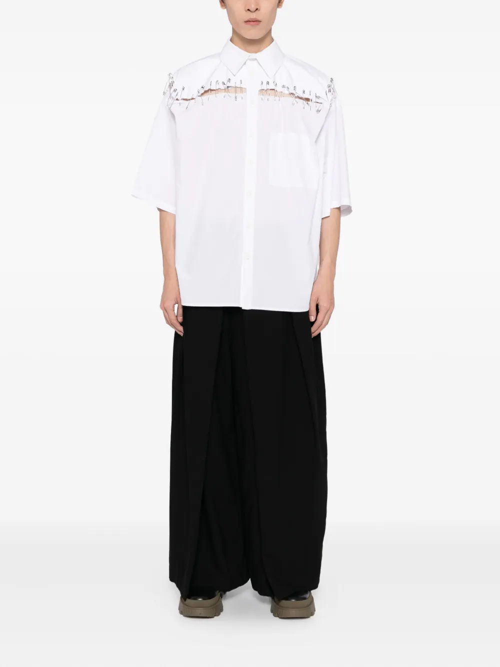 SONGZIO wide-leg trousers - Zwart