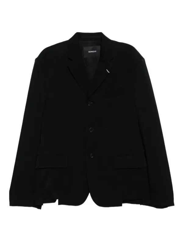 [美品]Songzio Homme ジャケット 黒 SONGZIO 不对称夹克| 黑色| FARFETCH CN