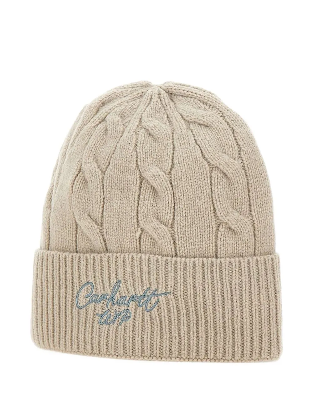 Carhartt WIP Gorro de tricô com bordado | Neutro | Image 1