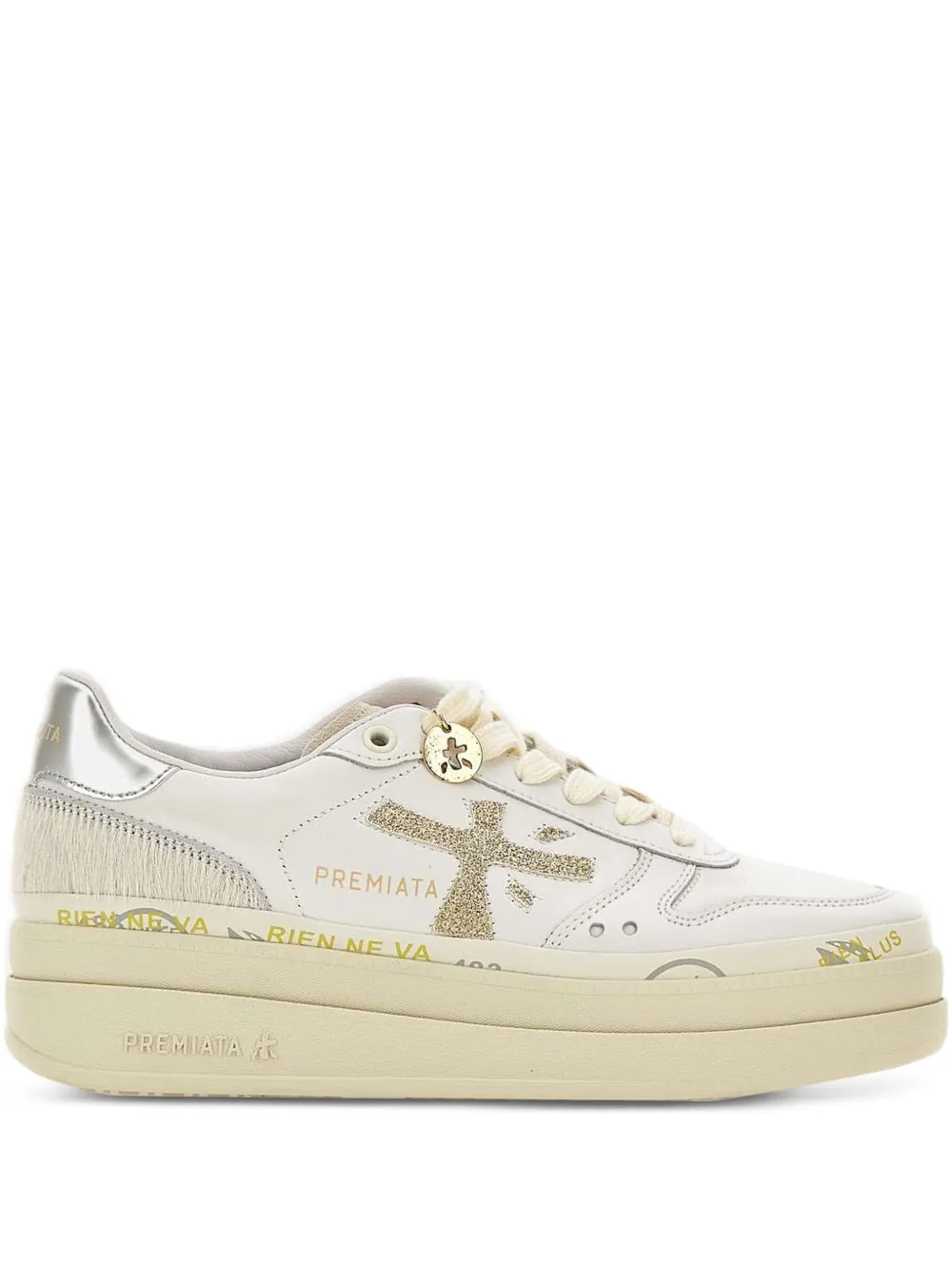 Premiata 45mm Platform Sneakers In Neutral