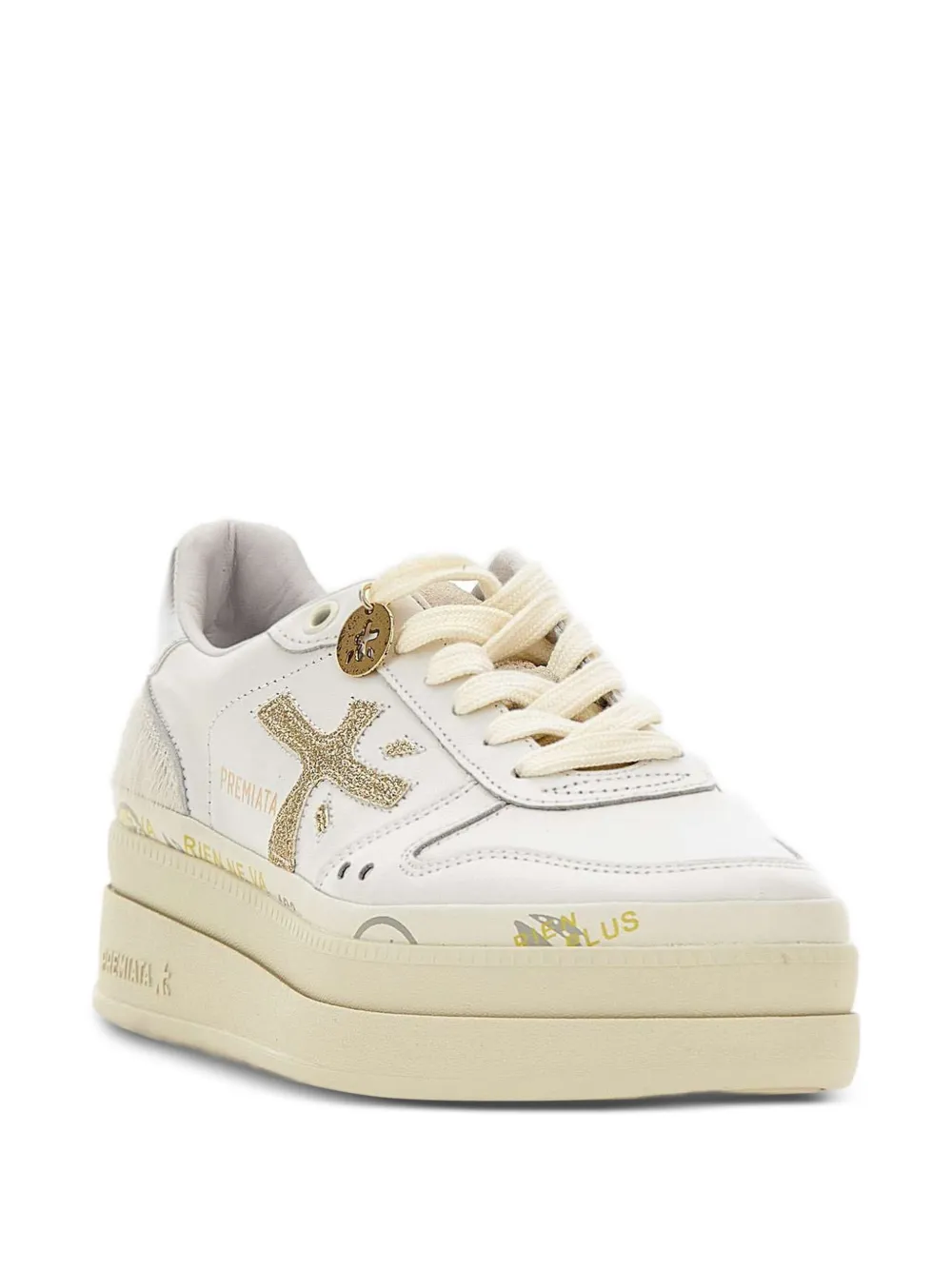 Premiata 45mm Platform Sneakers In Neutral