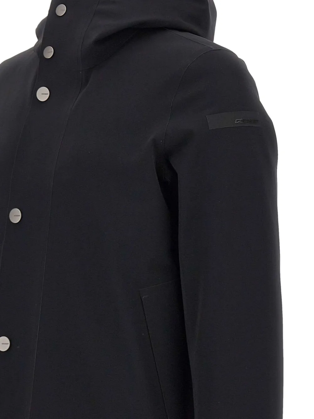 RRD Parka met drukknoopsluiting en capuchon Zwart