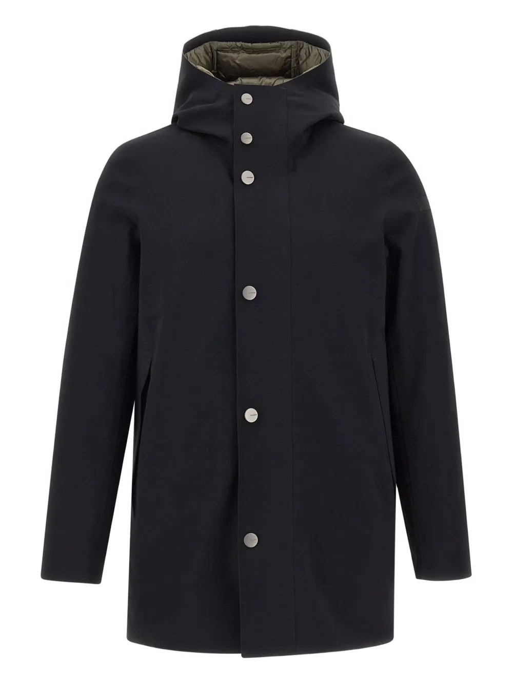RRD parka con capucha y cierre de presión | negro | Image 1