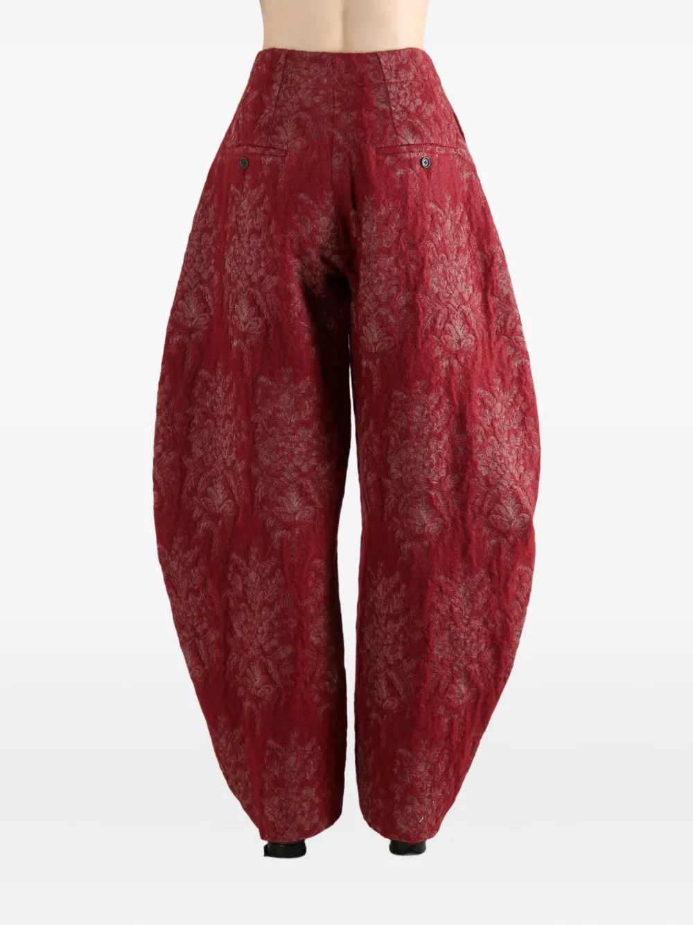 Uma Wang Broek met bloemenprint Rood