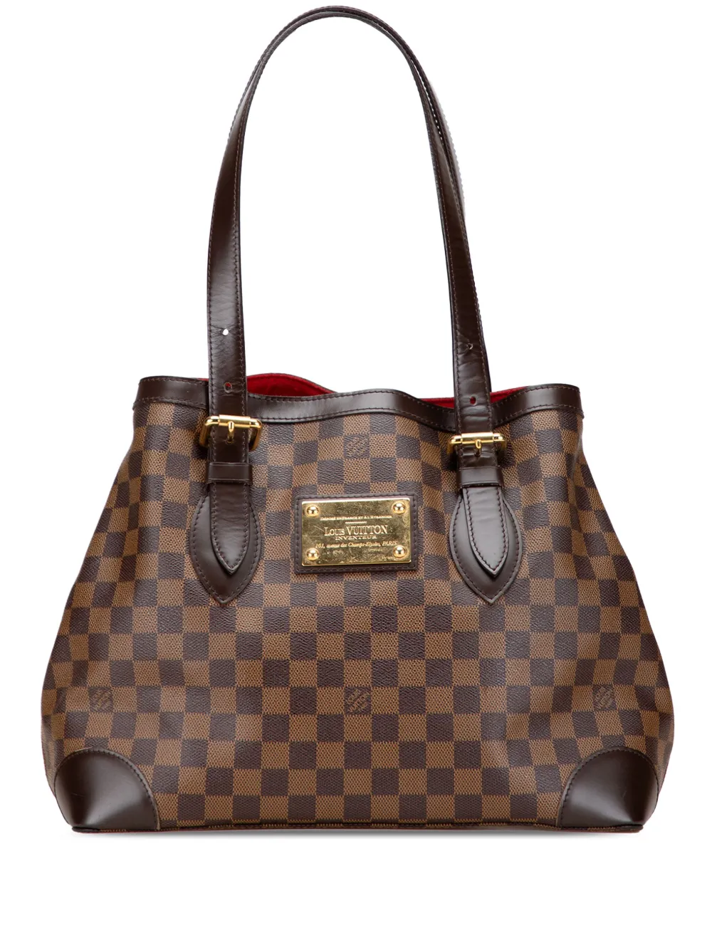 Louis Vuitton Pre-Owned 2013 ダミエ エベヌ ハムステッド MM トートバッグ - ブラウン Louis Vuitton Pre-Owned 2013 ダミエ エベヌ ハムステッド MM トートバッグ - ブラウン