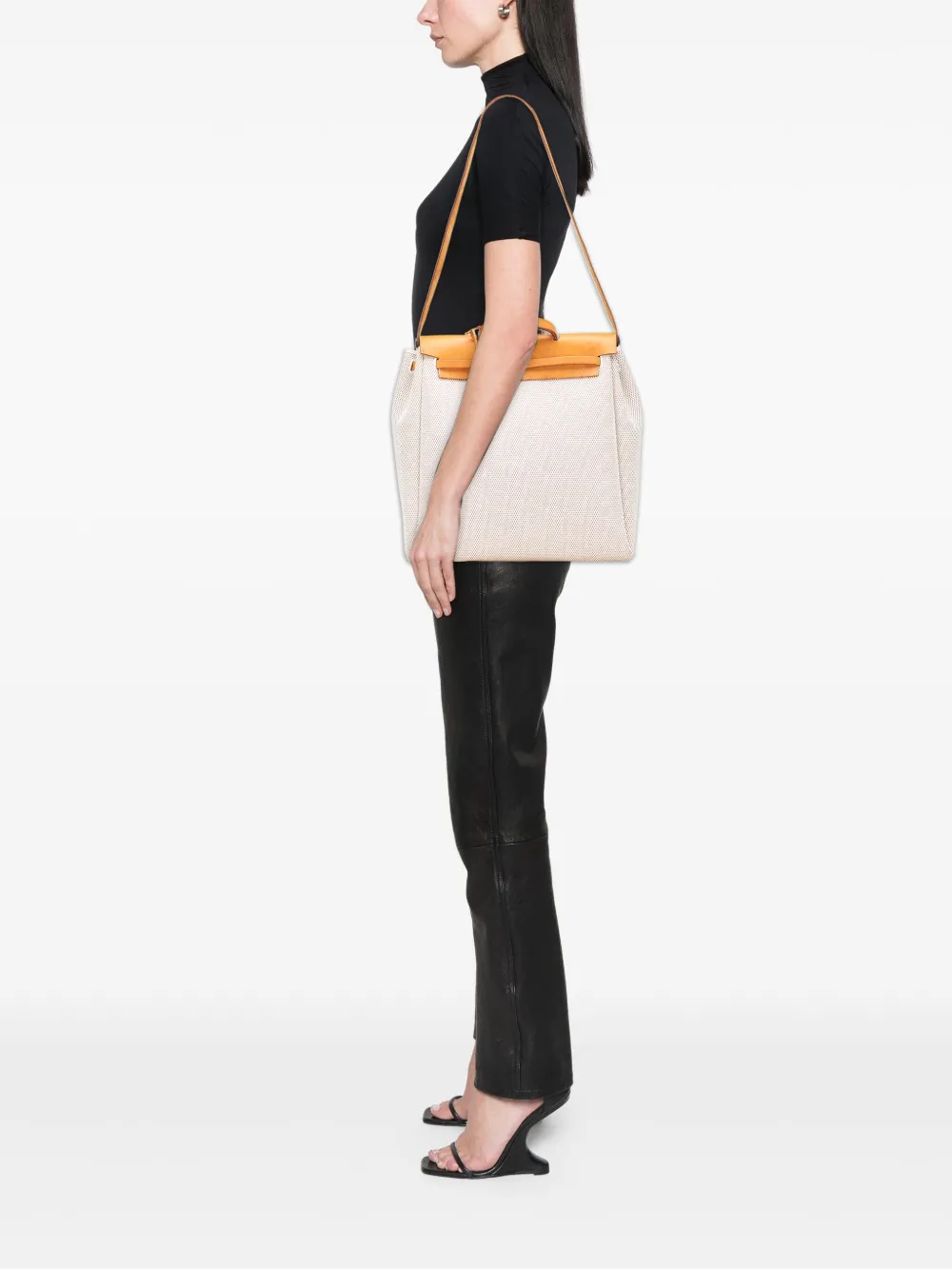 Hermès Pre-Owned 2003 Toile Herbag MM satchel | Pre-Owned | Image 2