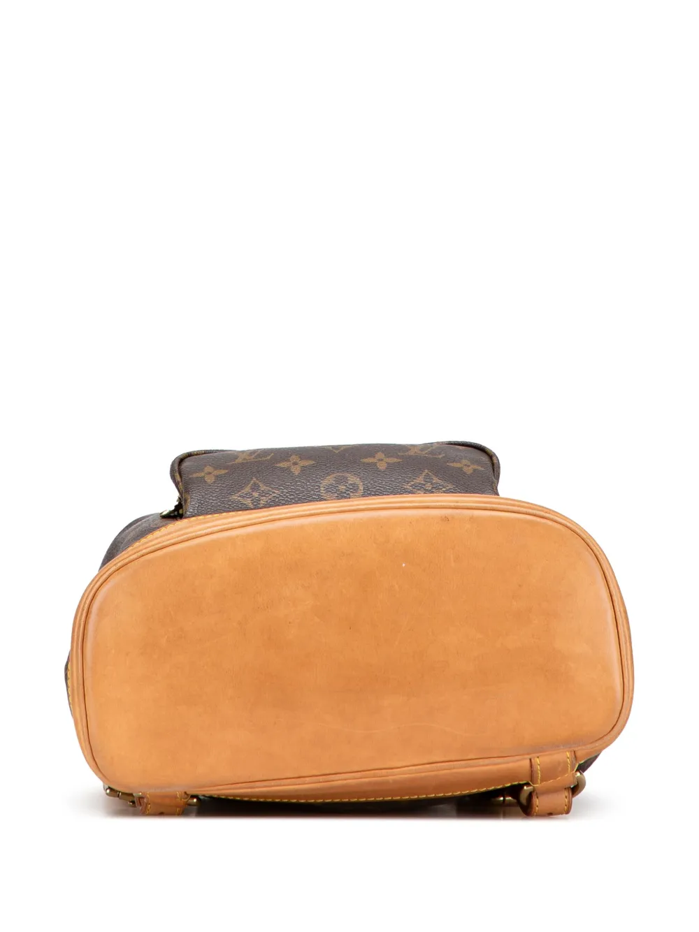 Pre-owned Louis Vuitton 1999 Monogram Montsouris Pm Backpack In Brown