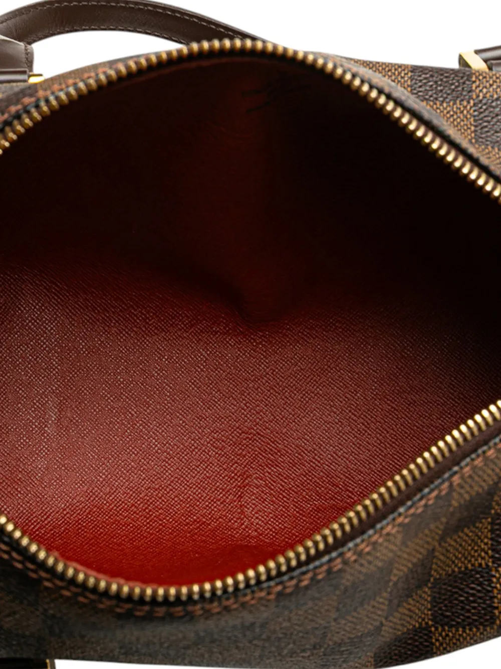 Pre-owned Louis Vuitton 2005 Damier Ebene Papillon 26 Handbag In Brown
