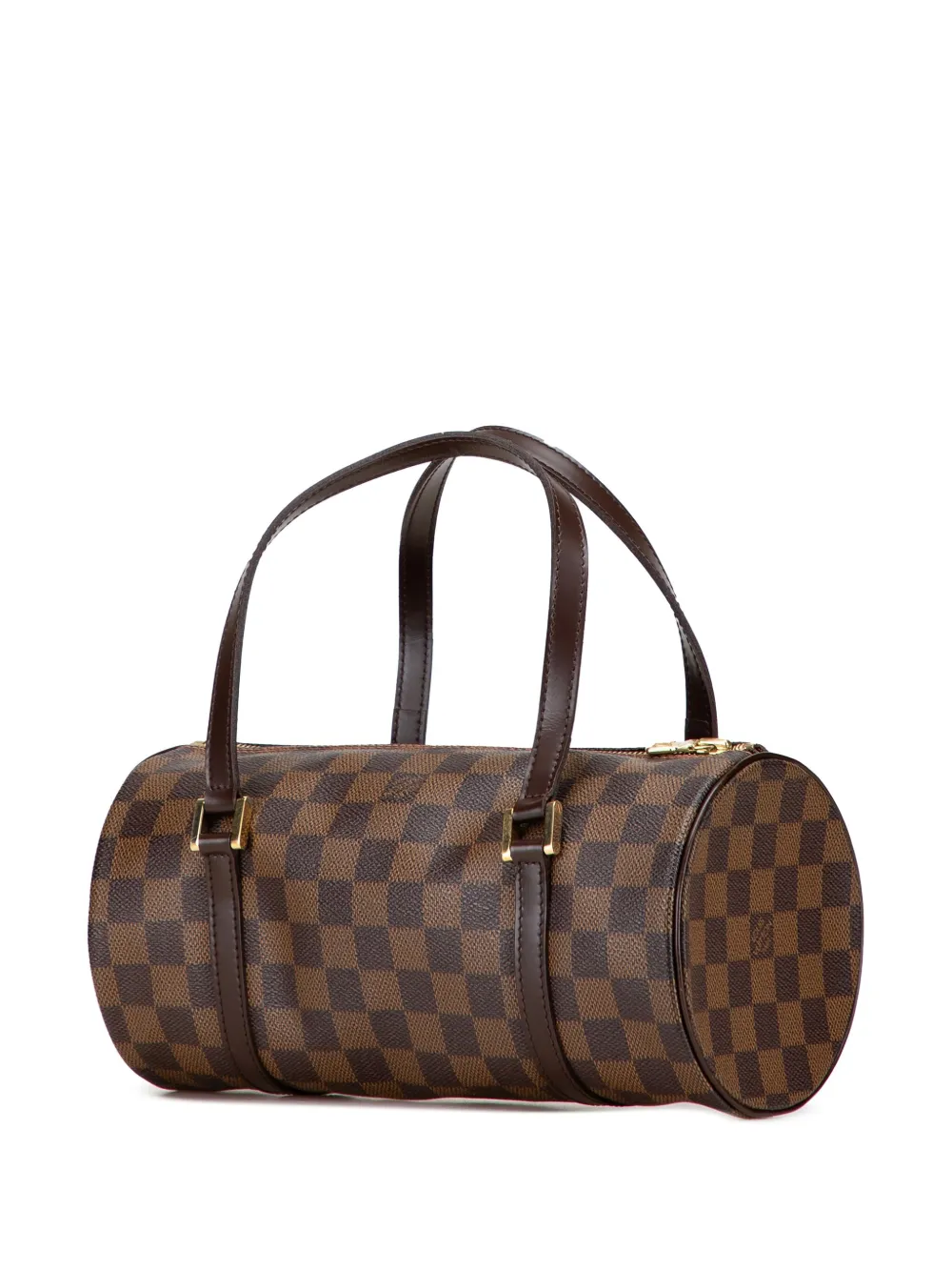 Pre-owned Louis Vuitton 2005 Damier Ebene Papillon 26 Handbag In Brown