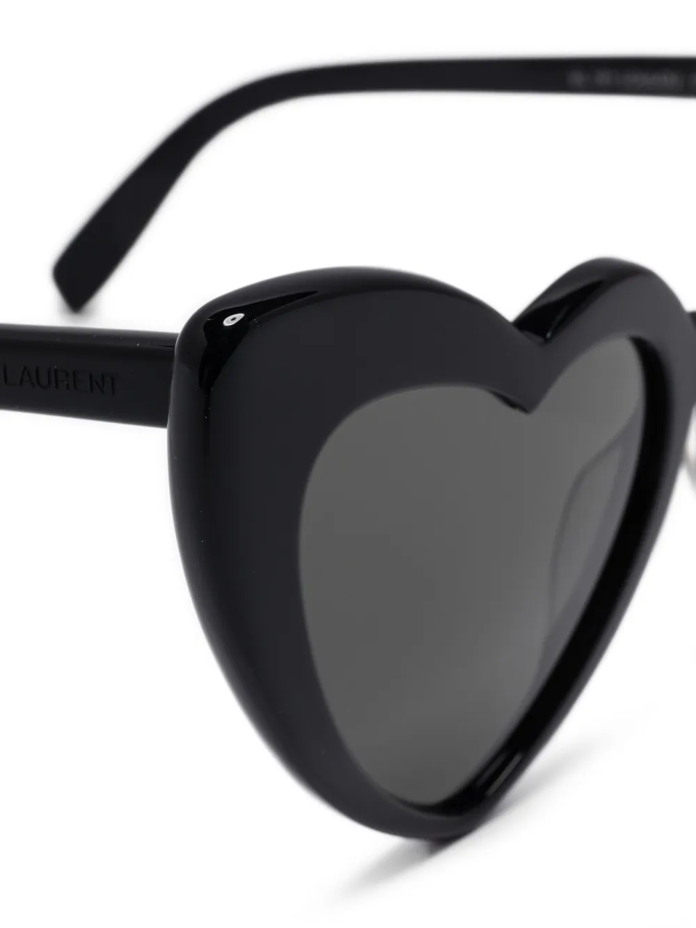 Saint Laurent Eyewear Zonnebril met hartvormig montuur Zwart