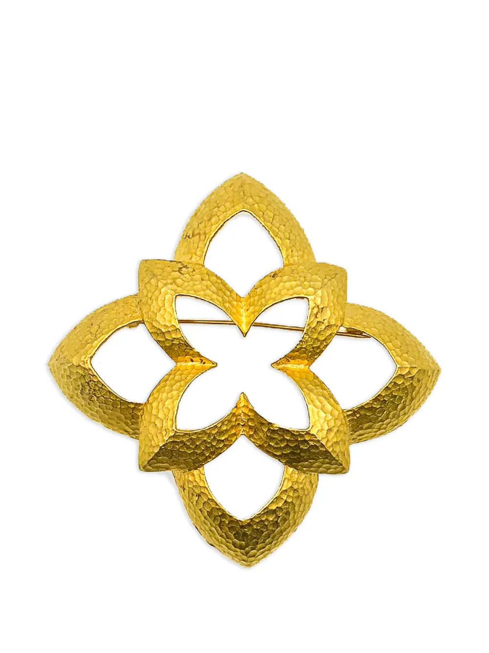 Givenchy Pre-Owned 1980s Quatrefoil brooch - Oro