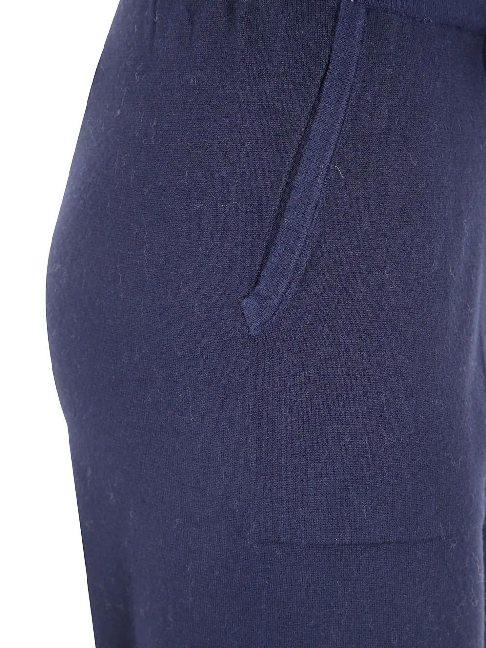 Blugirl Mix Viscose Long Knit Trousers In Blue