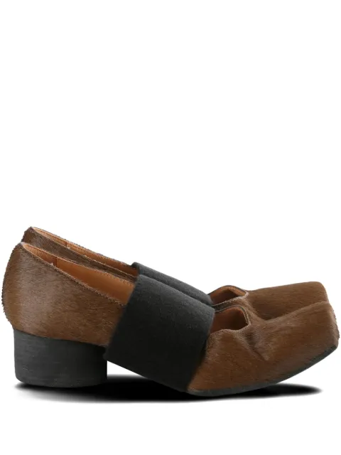 Uma Wang elasticated-strap pumps