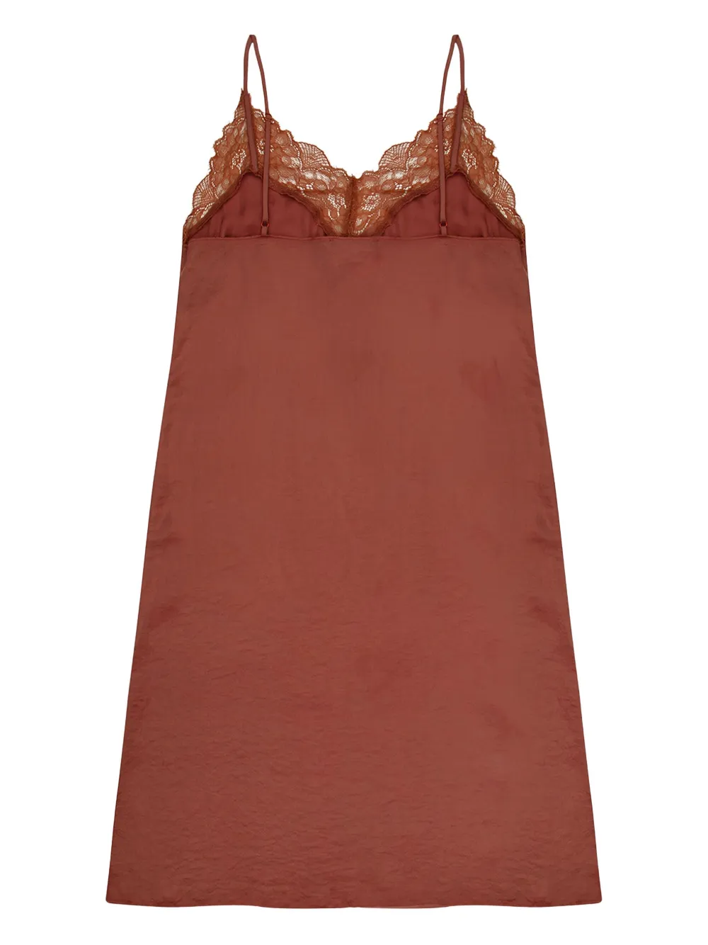 Love Stories Camelia Silk Night Dress In Brown