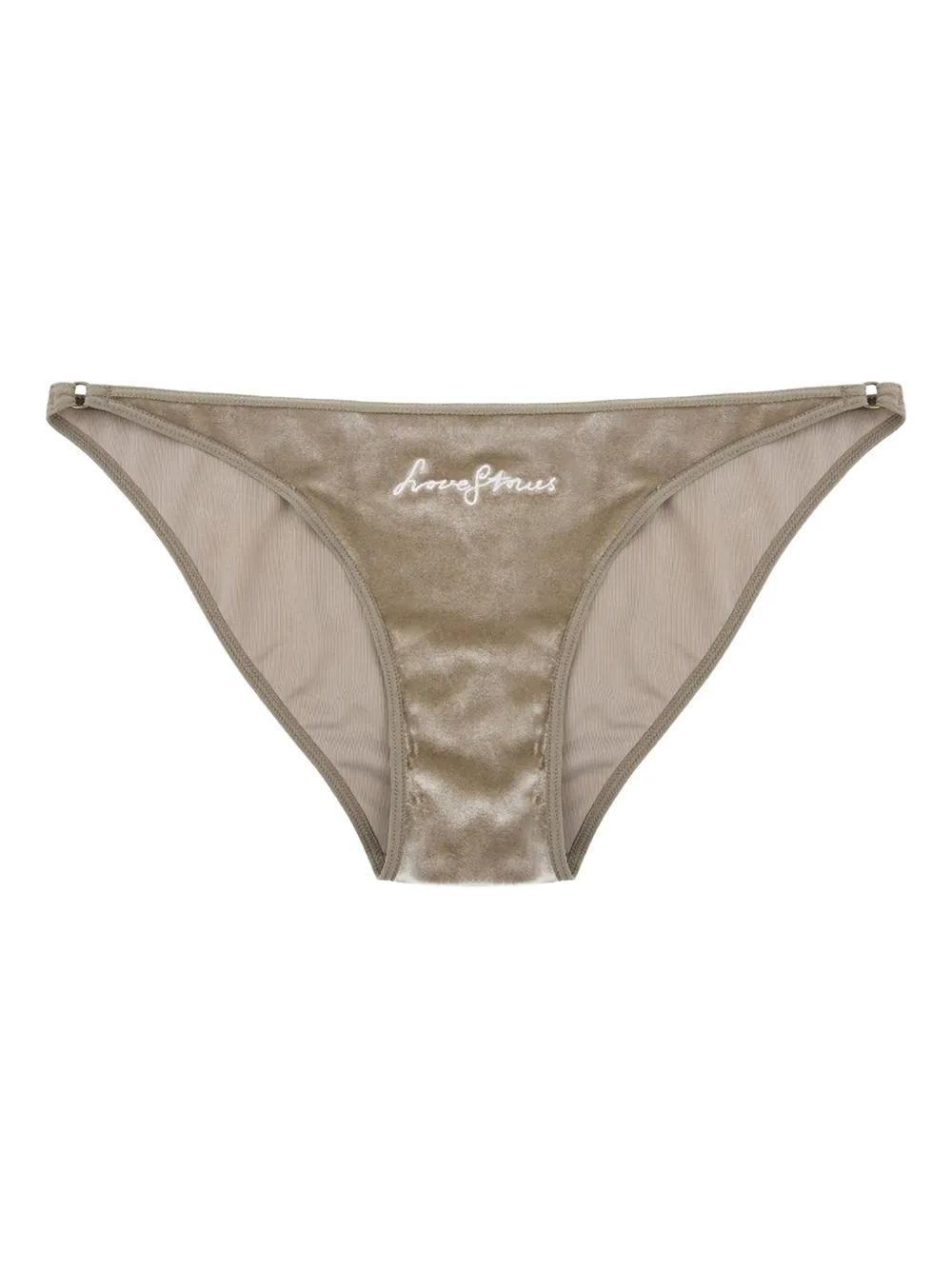 Love Stories velvet briefs - Marrone