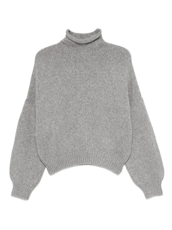 Khaite Roll-neck Sweater in Grey