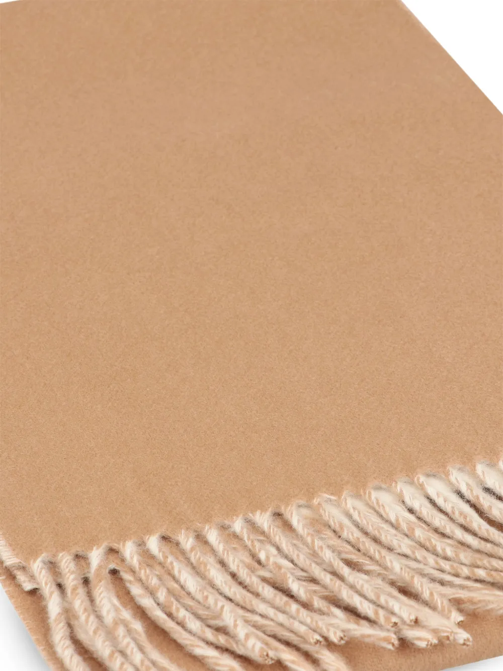 Prada Kasjmier sjaal met franje Beige