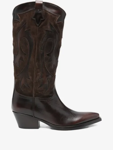 Sartore Stiefel mit Wildledereinsätzen