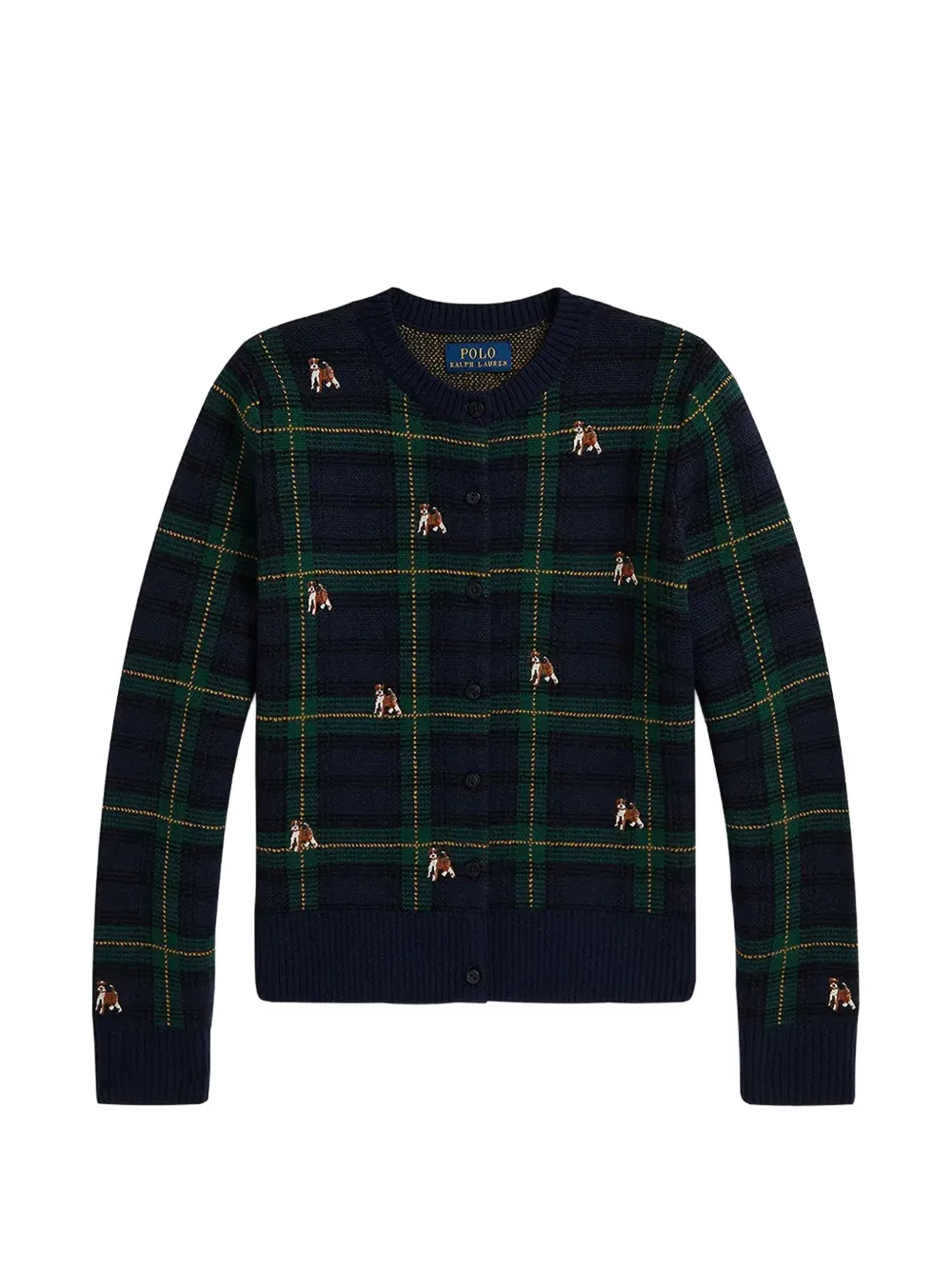 POLO RALPH LAUREN KIDS Cardigan a quadri - Blu