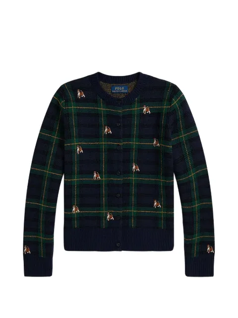 POLO RALPH LAUREN KIDS cardigan à carreaux