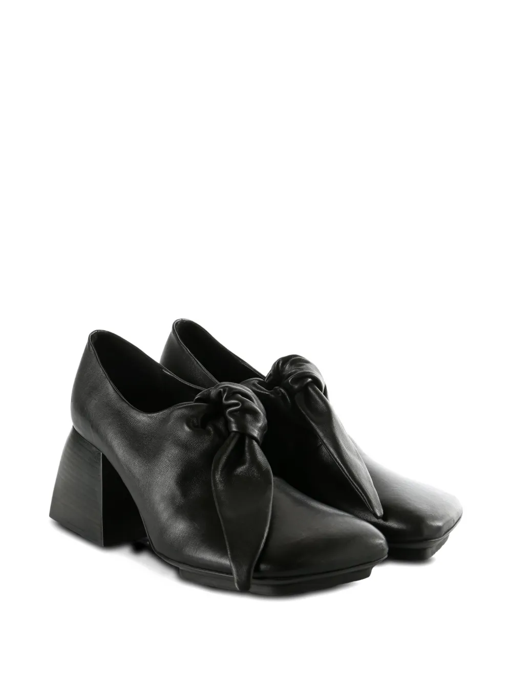 Uma Wang Muiltjes met vierkante neus Zwart