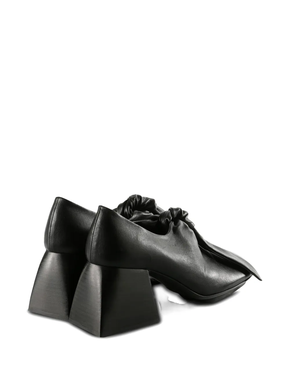 Uma Wang Muiltjes met vierkante neus Zwart