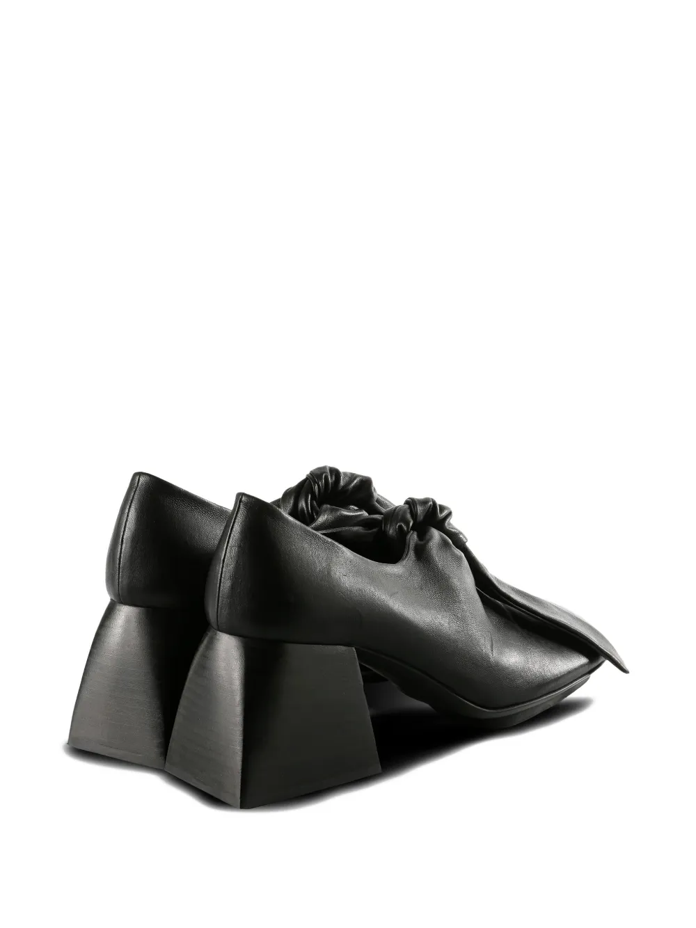 Uma Wang Muiltjes met vierkante neus Zwart