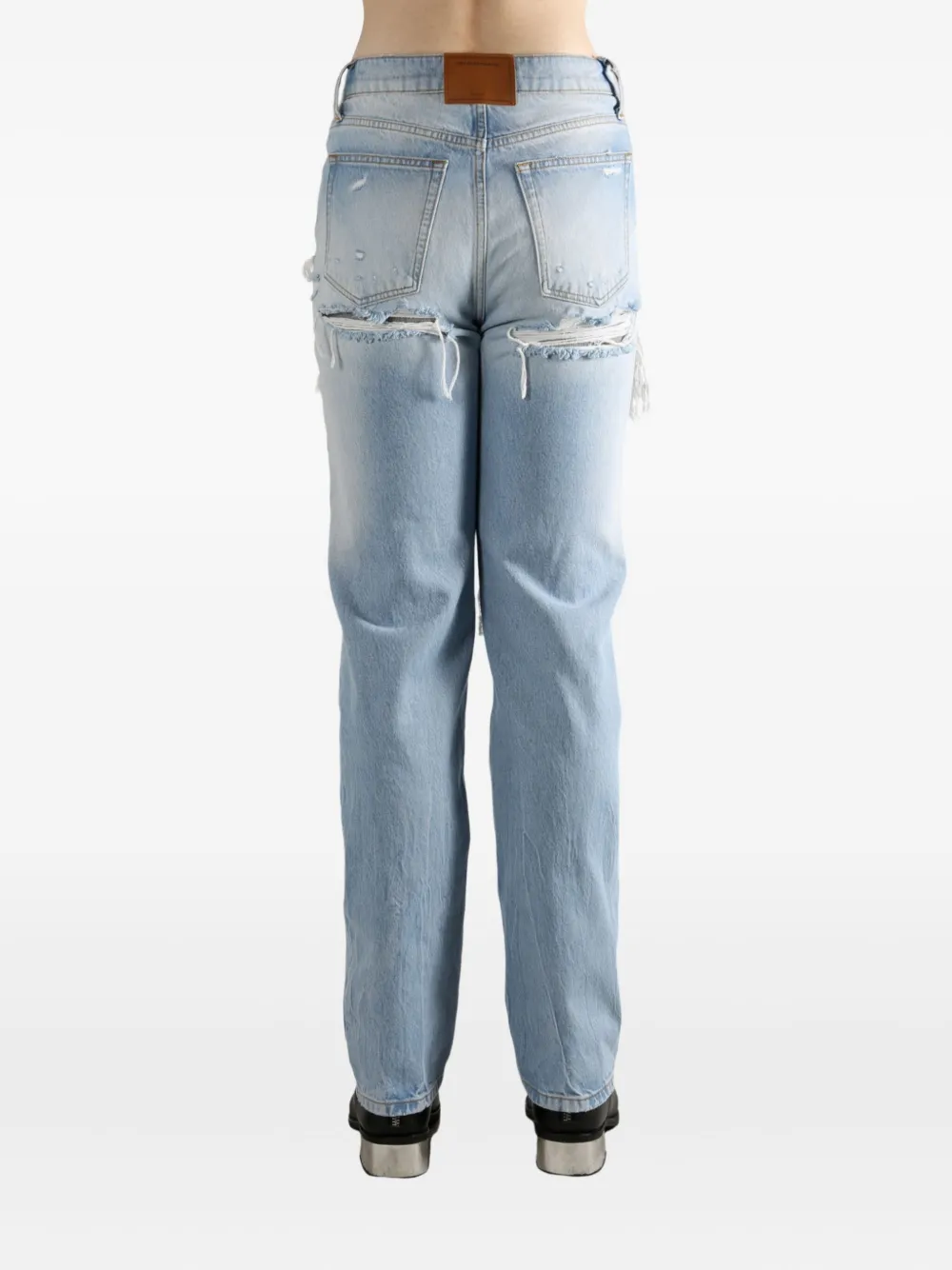 Alexander Wang Ripped Jeans In Blue