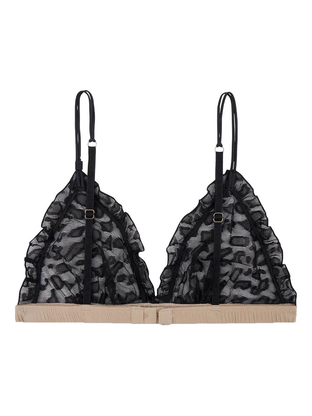 Love Stories Reggipetto Ruffled Bra In Black