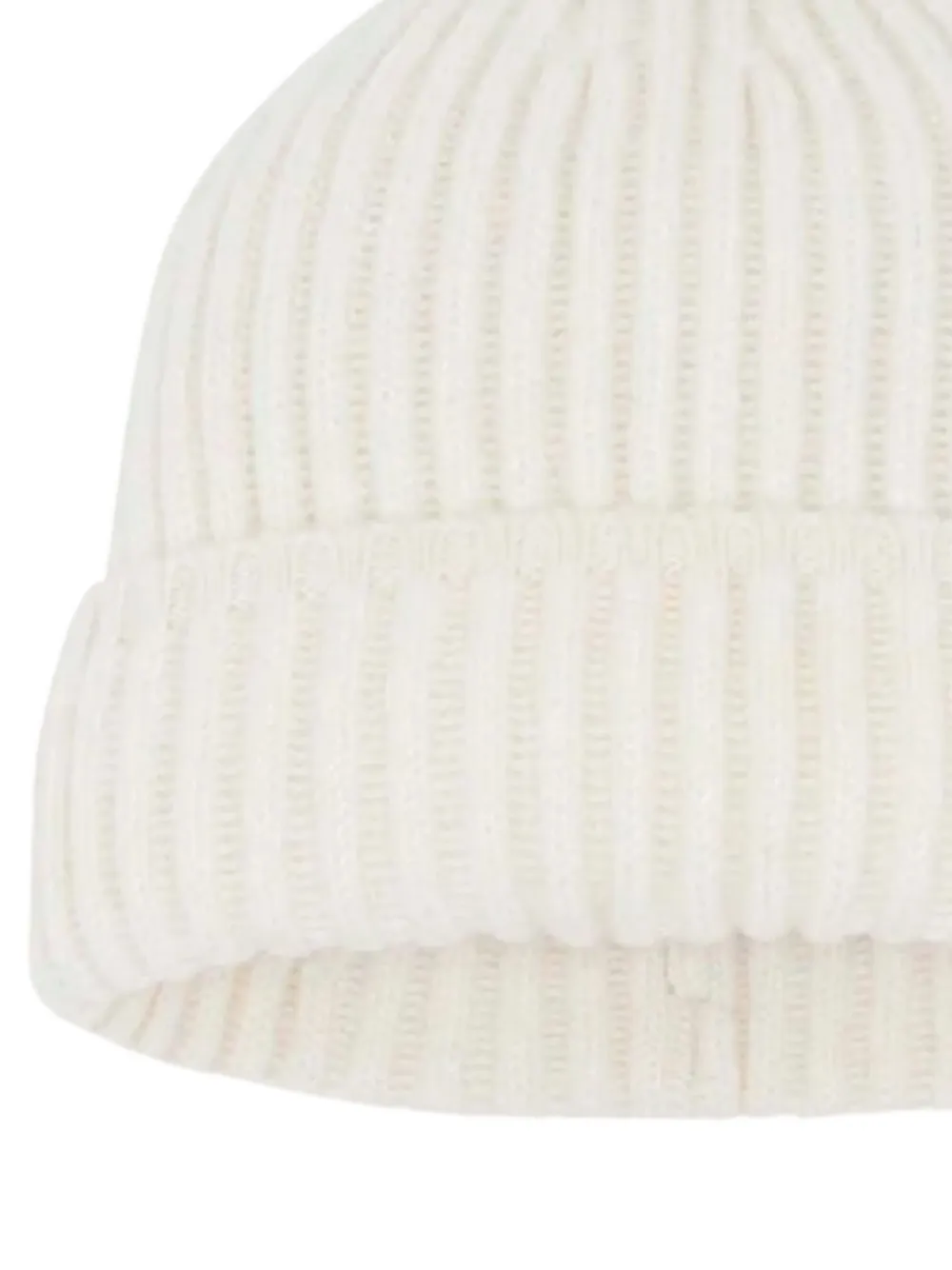 Kujten Bruges Ribbed-knit Cashmere Beanie In Neutral