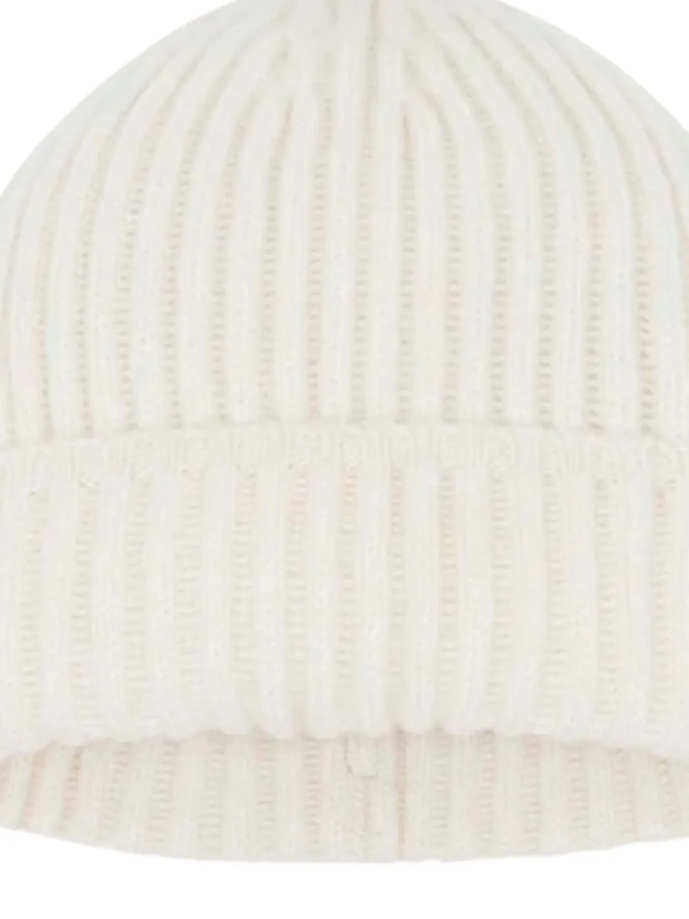 Kujten Brugge ribgebreide kasjmier muts - Beige