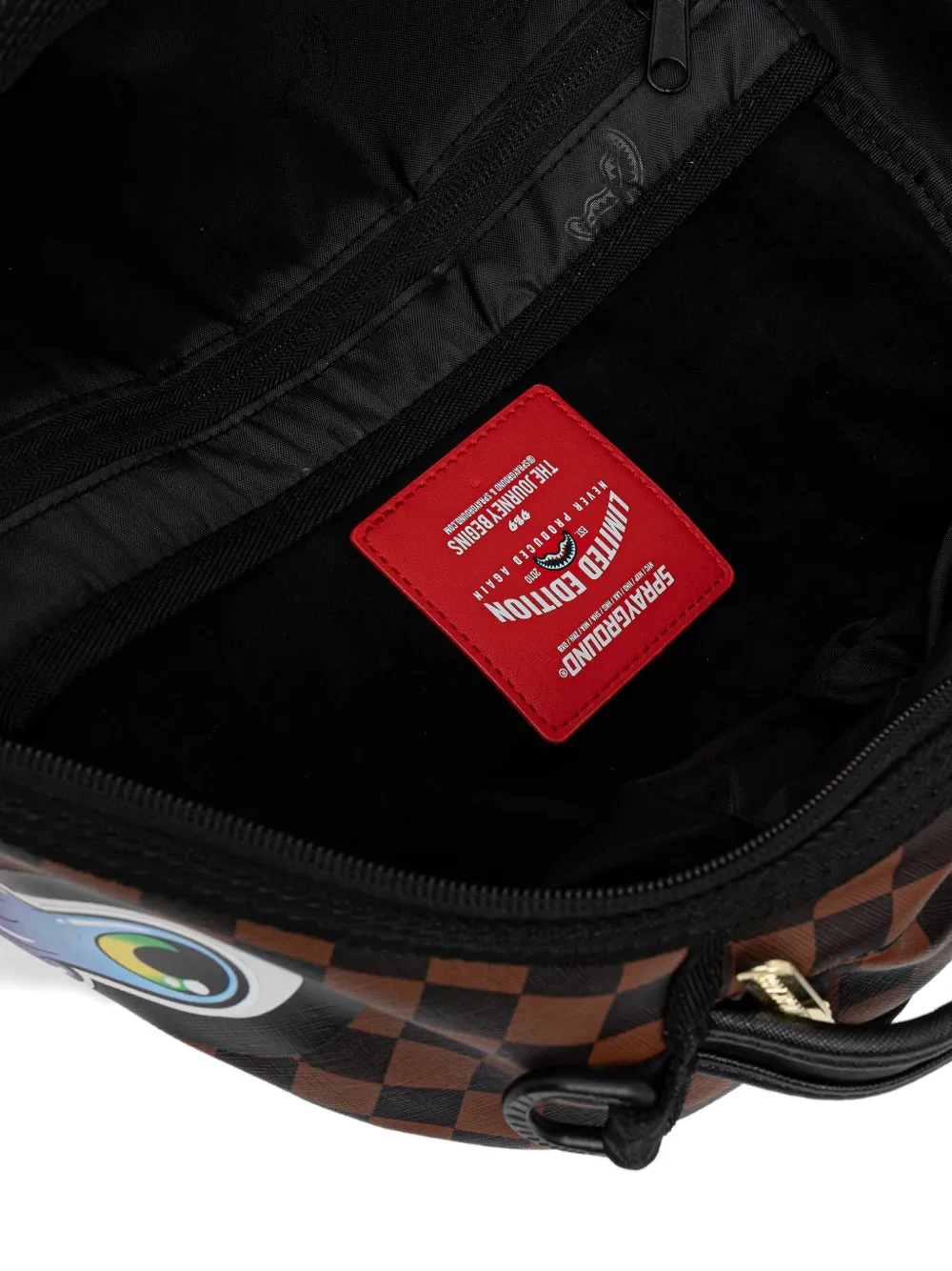 Sprayground Checked-pattern Graphic-print Backpack In Multi