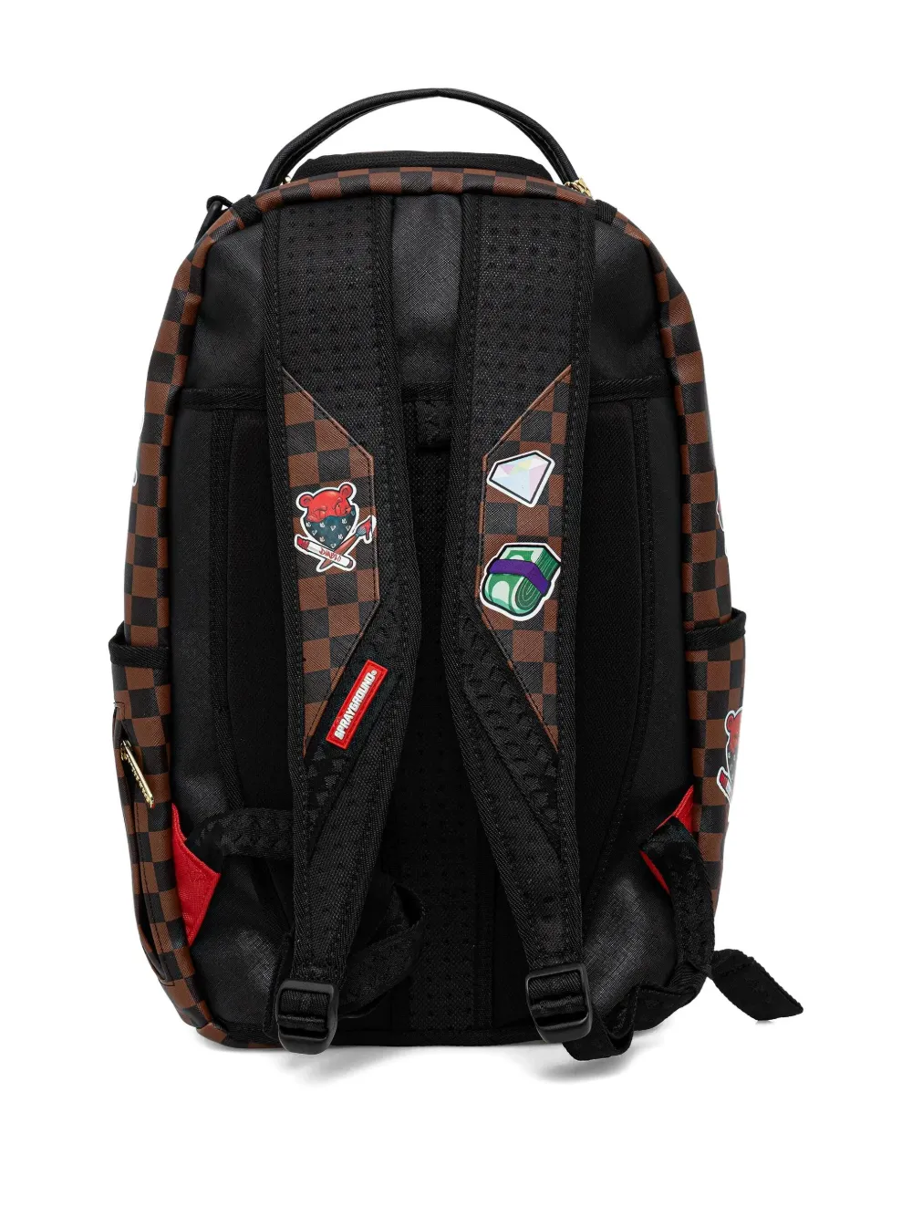 Sprayground checked-pattern graphic-print backpack | Men | Image 2