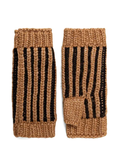 UGG set de gorro con parche del logo y motivo de rayas