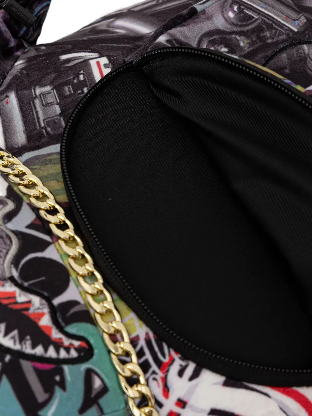 Sprayground Beervormige rugzak met graffiti-print Zwart