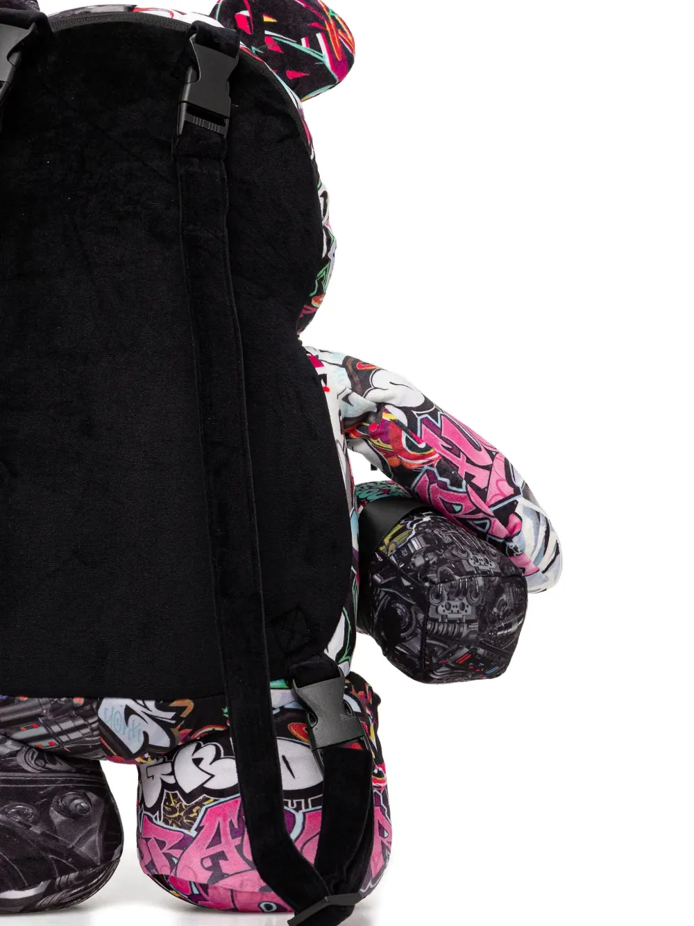 Sprayground Beervormige rugzak met graffiti-print Zwart