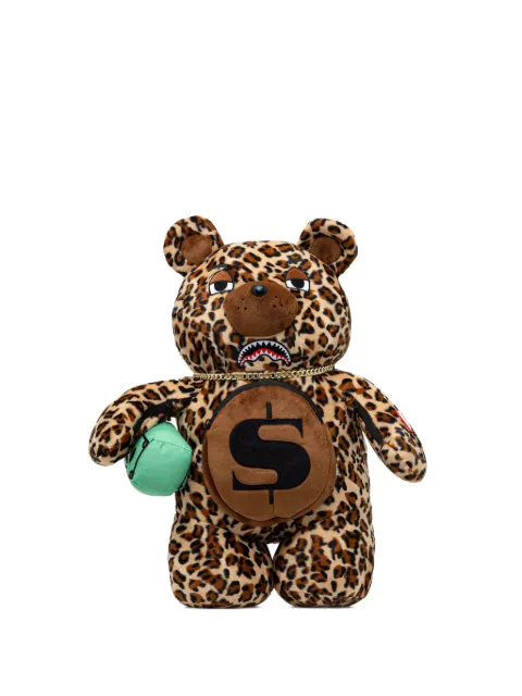 Sprayground Leopard Money Bear backpack 