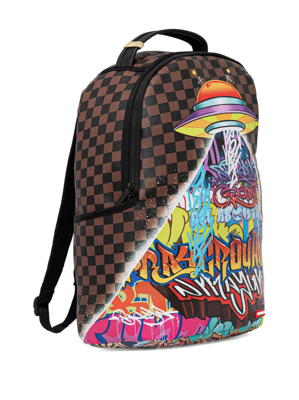 Sprayground checked-pattern backpack | Men | Image 2