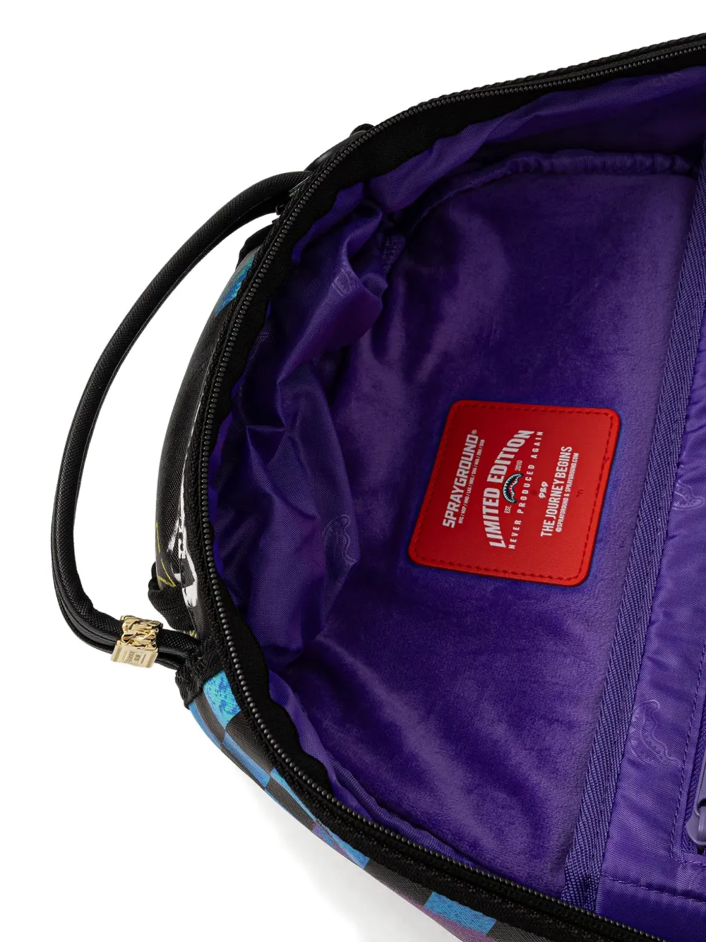 Sprayground Shark-print Backpack In Black