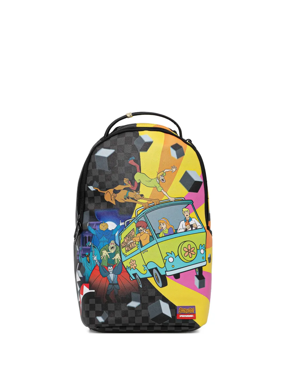 Sprayground Scooby Doo checked-pattern backpack | Black | Image 1