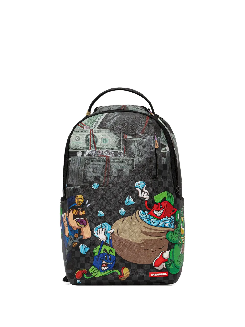 Sprayground money-print backpack | Black | Image 1
