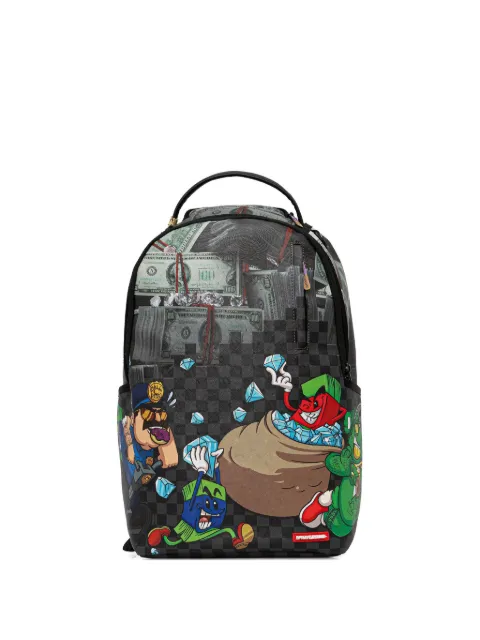 Sprayground money-print backpack