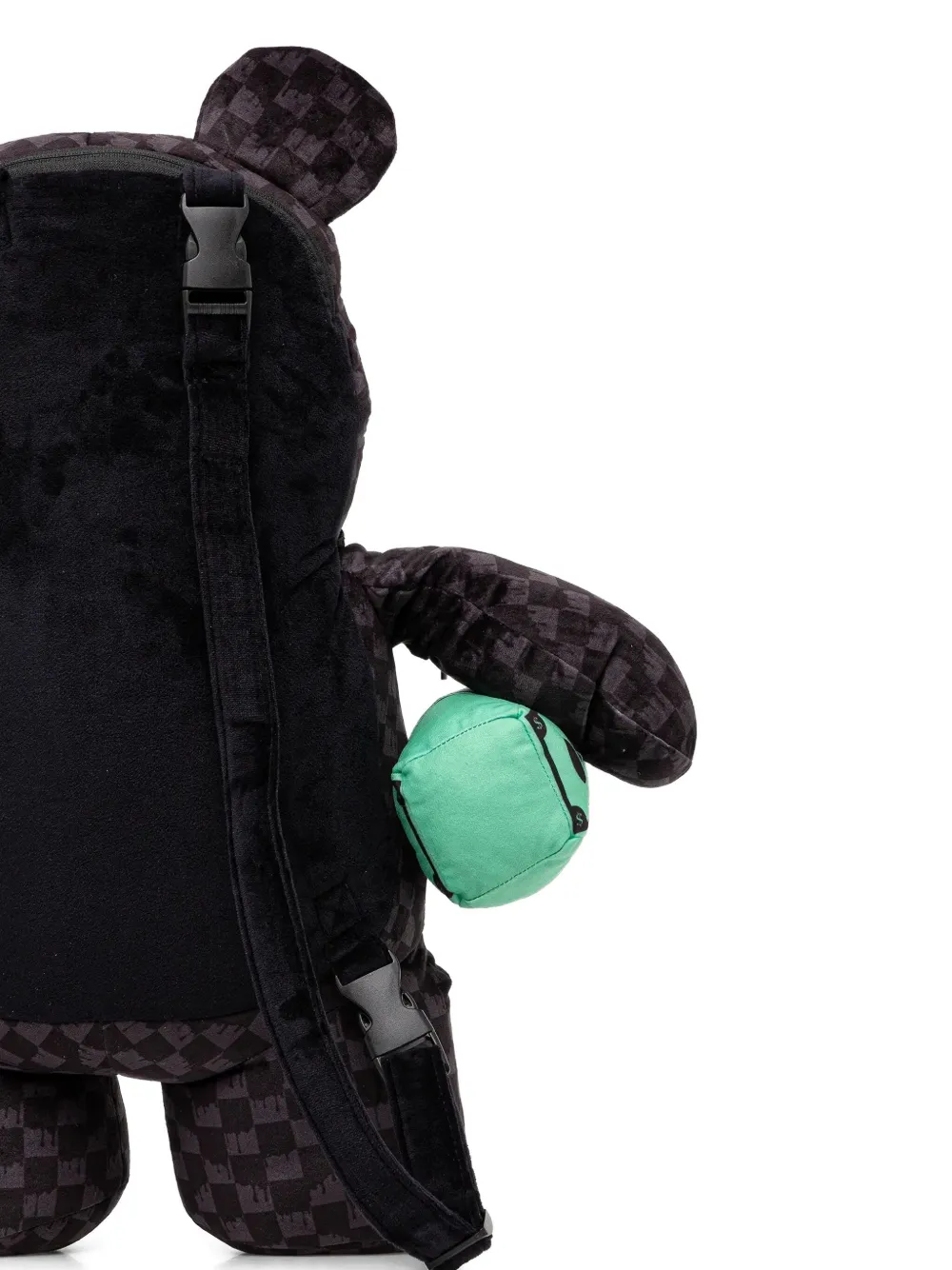 Sprayground Geruite beervormige rugzak Zwart