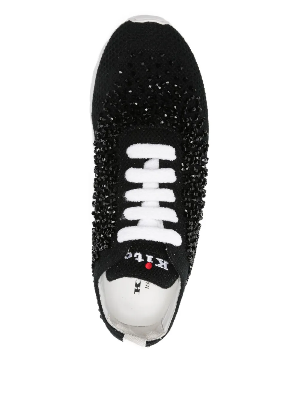 Kiton Fit Beaded Sneakers In Black