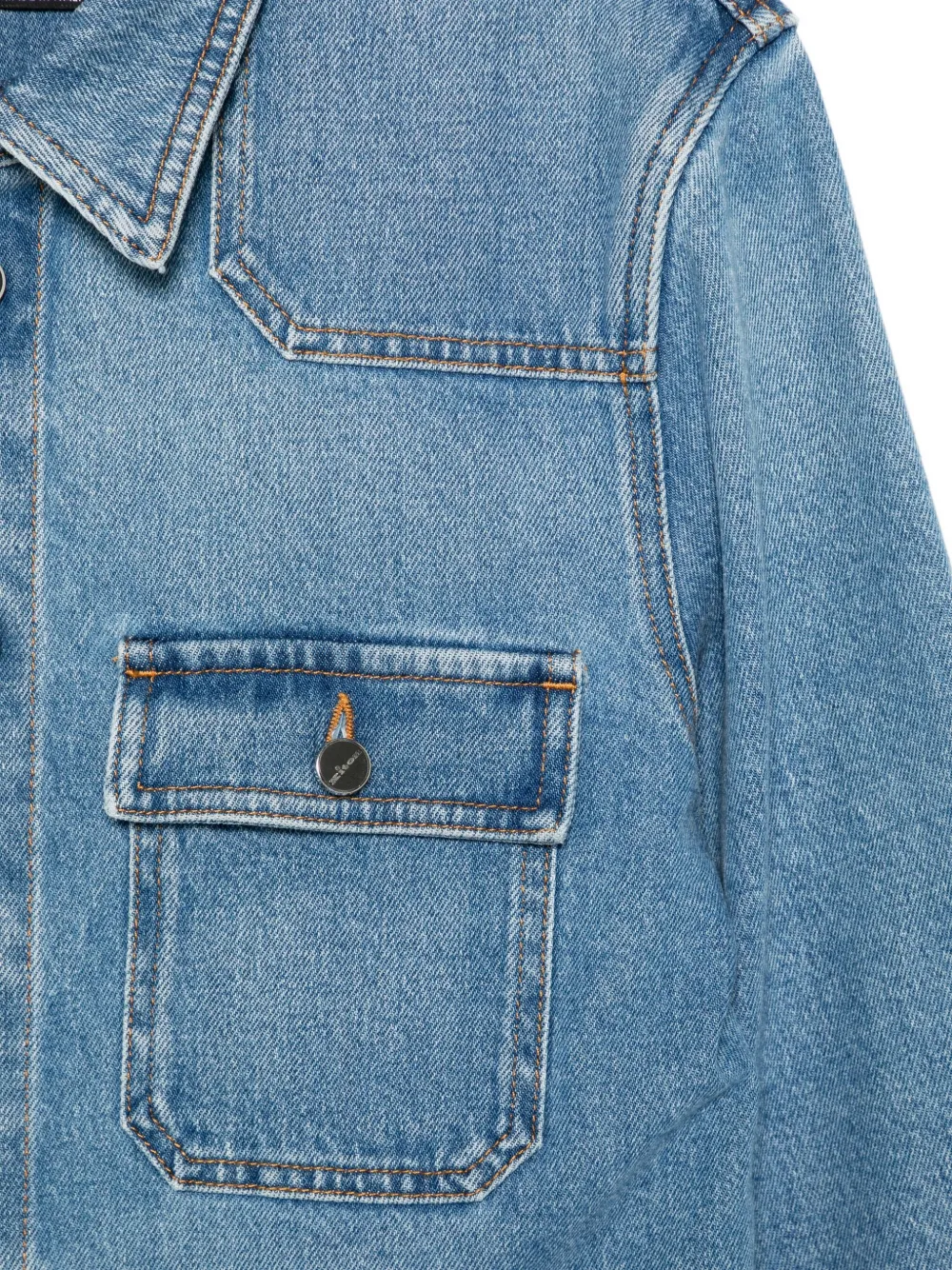 Kiton Shirtjack met borstzakken Blauw