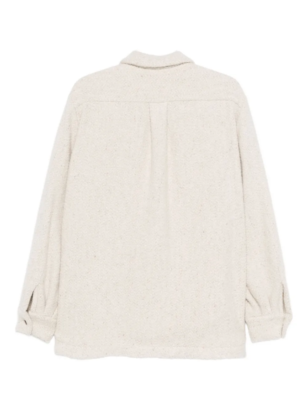 Kiton Blouse met zak met knopen - Beige