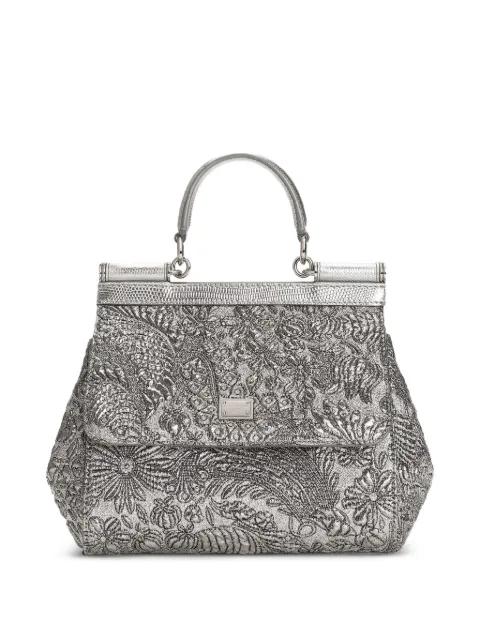 Dolce & Gabbana medium Sicily brocade tote bag