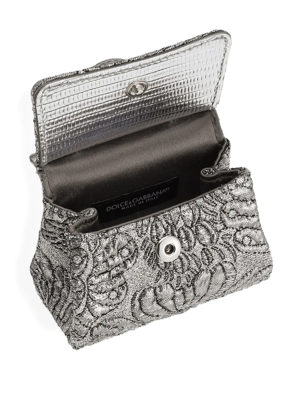 Dolce & Gabbana AirPods hoesje met brokaat Zilver