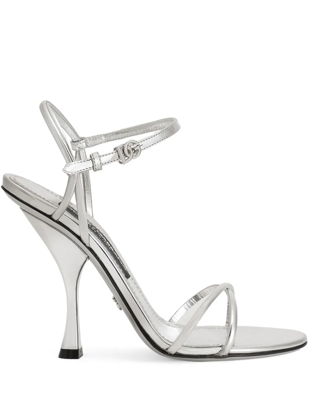 Dolce & Gabbana 105 mm Keira 2.0 sandalen Zilver
