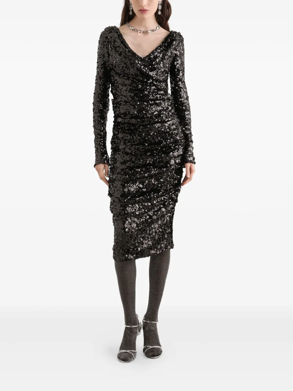 Dolce & Gabbana sequin-embellished midi dress | Evening Dresses | Image 2